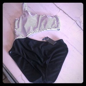 New Abercrombie one shoulder bathing suit swimsuit
